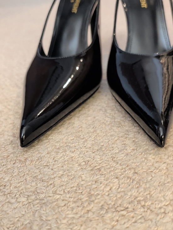 Saint Laurent Paris - Pulp Slingback Black Patent - Stiletto Pumps - Picture 12 of 12